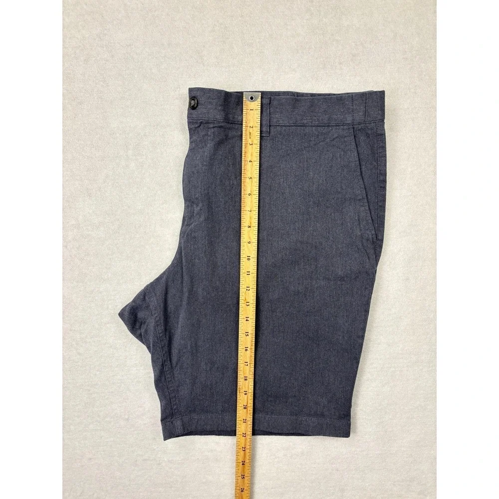 Hawker Rye Mens Heather Blue Chino‎ Shorts Size 44x11 Stretch Cotton MGW20468